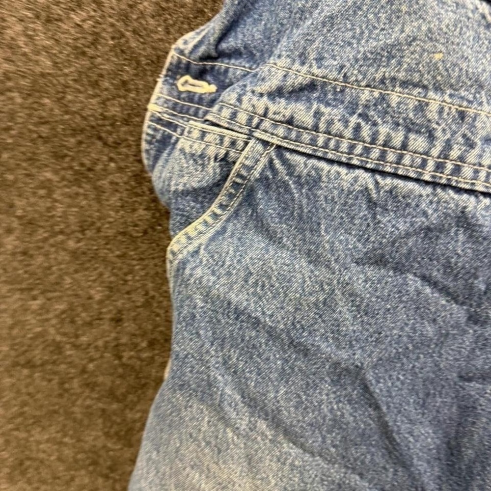 Vintage Dickies Denim Overalls Men's 38x32 Blue Carpenter Workwear Utility - Picture 5 of 8